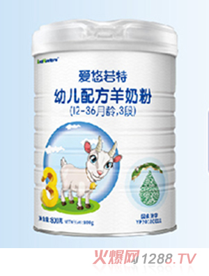 愛悠若特youe配方羊奶粉400g（12-36月齡，3段）