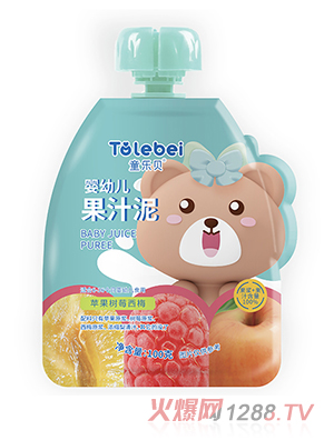 童樂貝yingye果汁泥-蘋果樹莓西梅