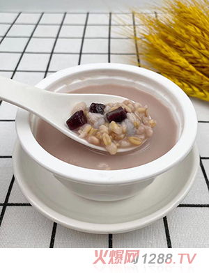 牛奶紫薯粥