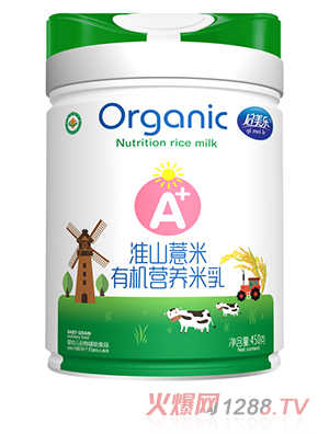 啟美樂有機(jī)營養(yǎng)米乳-淮山薏米