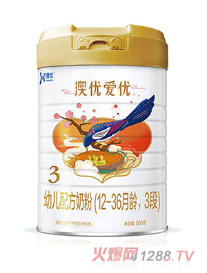 澳優(yōu)愛優(yōu)youe配方奶粉（12-36月齡，3段）