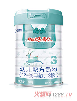 澳優(yōu)能立多睿優(yōu)youe配方奶粉（12-36月齡，3段）