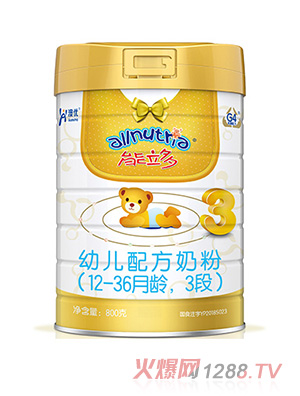 澳優(yōu)能立多youe配方奶粉（12-36月齡，3段）