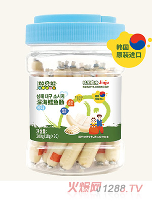 加貝能桶裝原味鱈魚(yú)腸