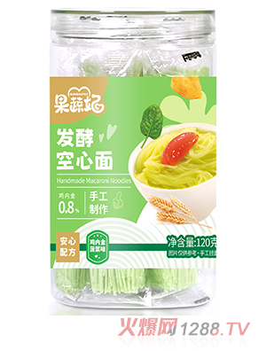 果蔬妃發(fā)酵空心面 雞內(nèi)金菠菜味
