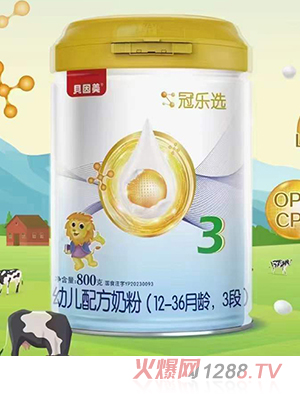 貝因美冠樂(lè)選youe配方奶粉（12-36月齡，3段）