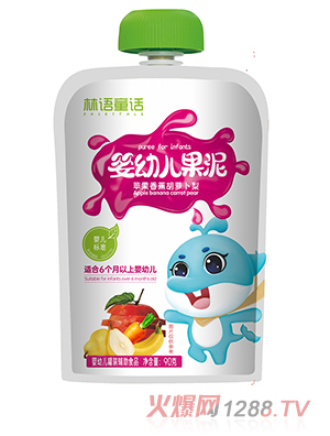 林語(yǔ)童話yingye果泥 蘋(píng)果香蕉胡蘿卜泥