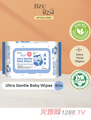 BZU BZU 超溫和無香yinge濕巾80片