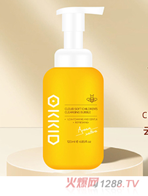 OKKID澳可奇云朵柔潤兒童潔面泡泡120ml