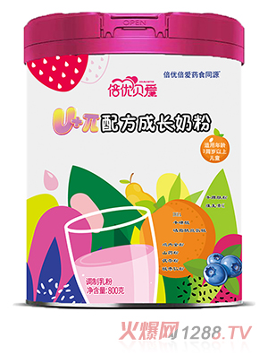 倍優(yōu)貝愛(ài)U+π配方成長(zhǎng)奶粉