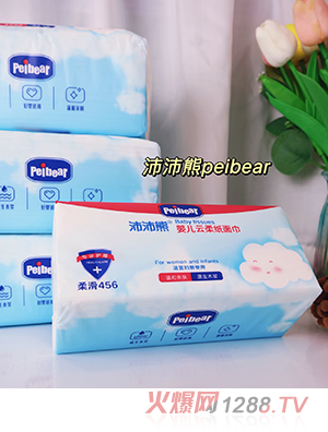 Peibear沛沛熊嬰兒云柔紙面巾