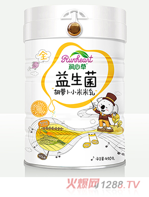 潤心草益生菌胡蘿卜小米米乳450克