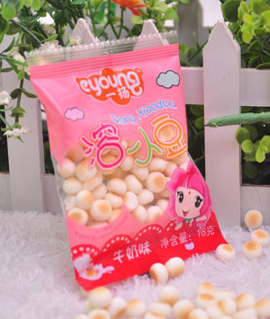 一揚(yáng)牛奶味溶小豆18克紅色