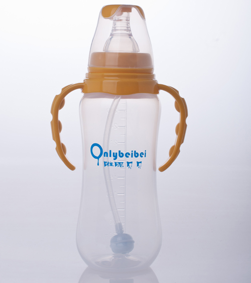唯昵貝貝標(biāo)口PP奶瓶240ml棕色