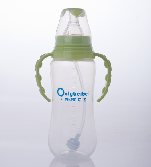 唯昵貝貝標(biāo)口PP奶瓶240ml綠色